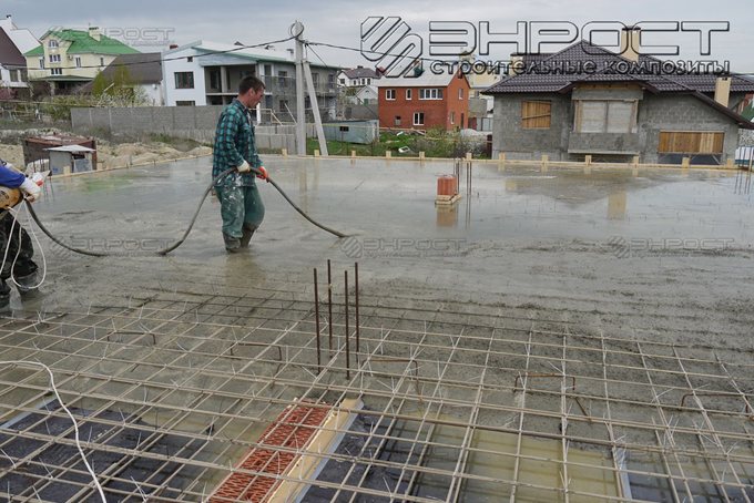 Применение стеклопластиковой арматуры "ROCKBAR" в перекрытии второго этажа, г. Новороссийск.